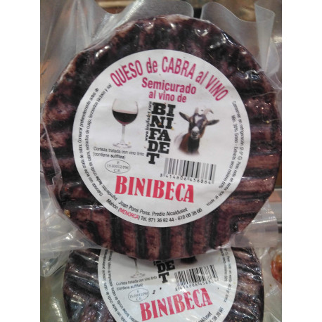 Queso de Cabra Menorca semi-curado al vino